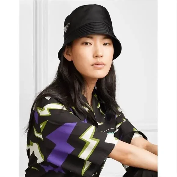 PRADA logo nylon shell bucket hat Small - Picture 2 of 3